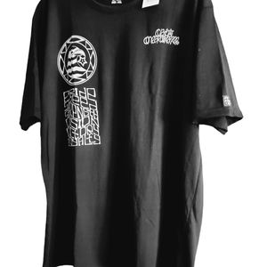 Black unisex tee shirt/ OBT ONEBROKETREE USA/ Available sizes: S M L XL XXL/